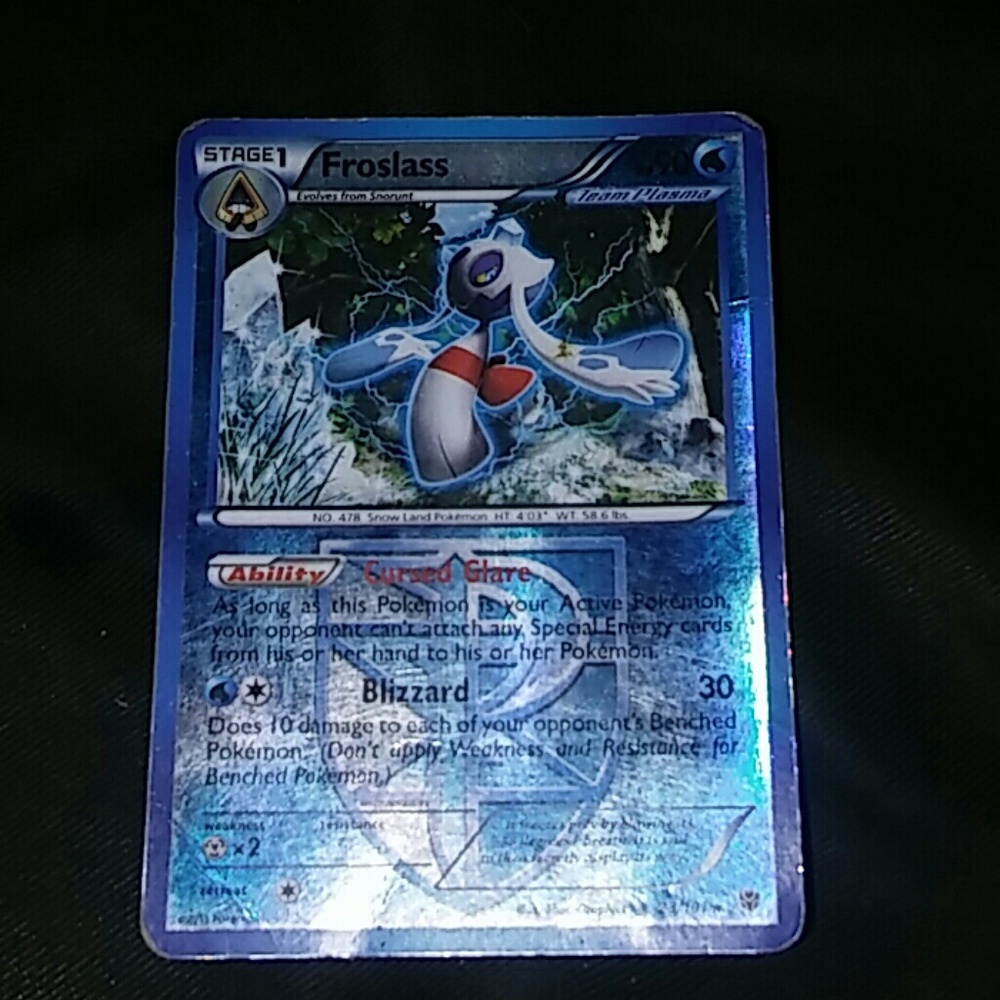 Froslass pokemon card with the rating of 5